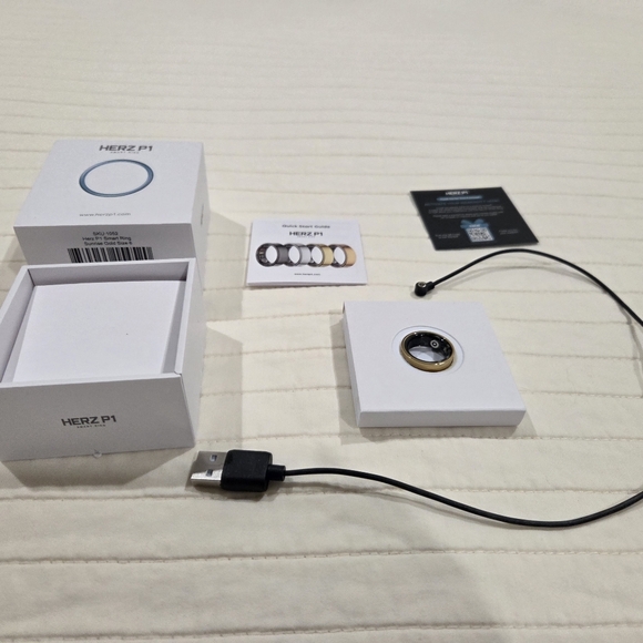 Hertz P1 smart Ring Yellow Gold Size 6. - Picture 2 of 4